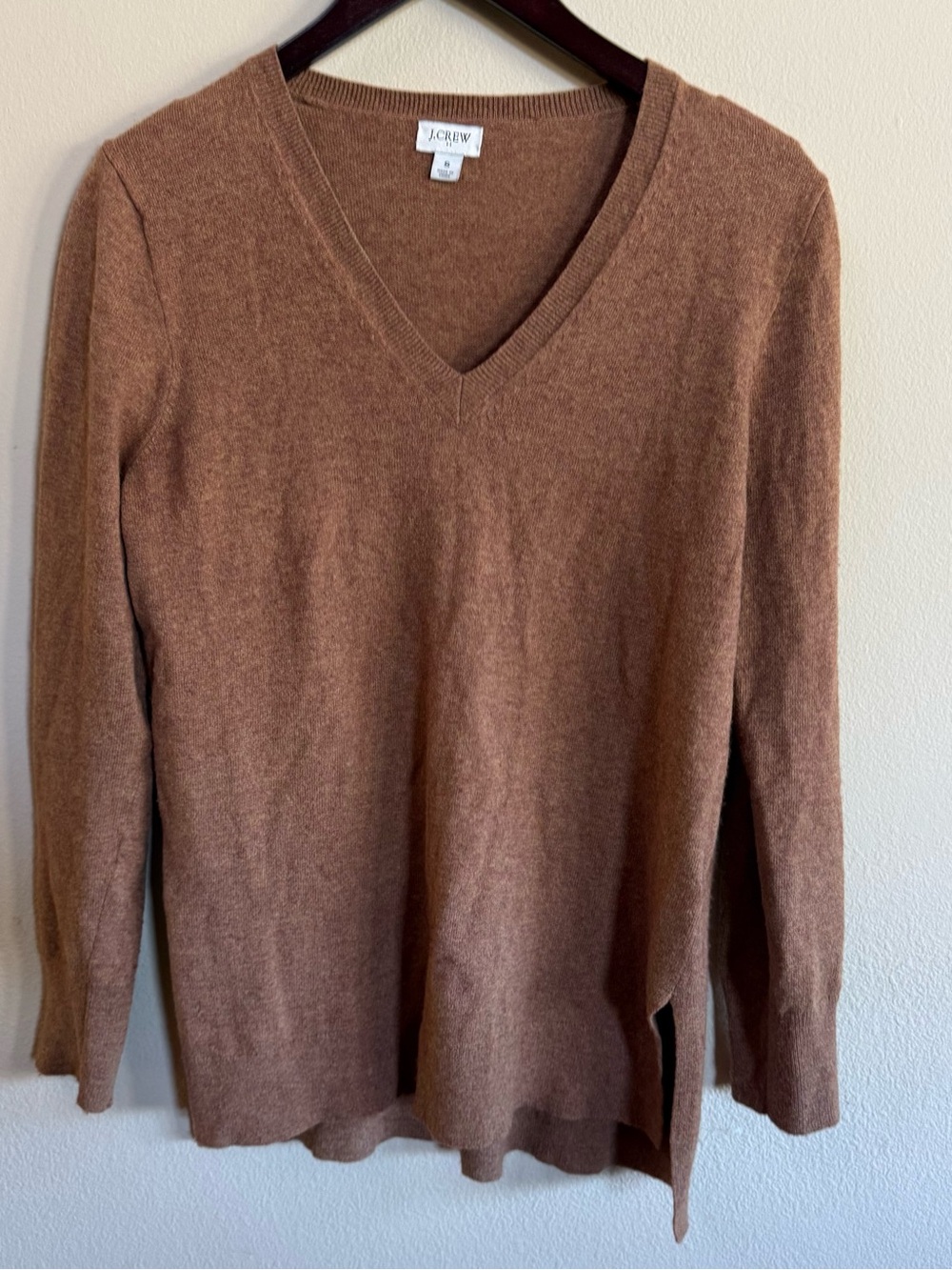 J. Crew Women's Brown V-Neck Sweater